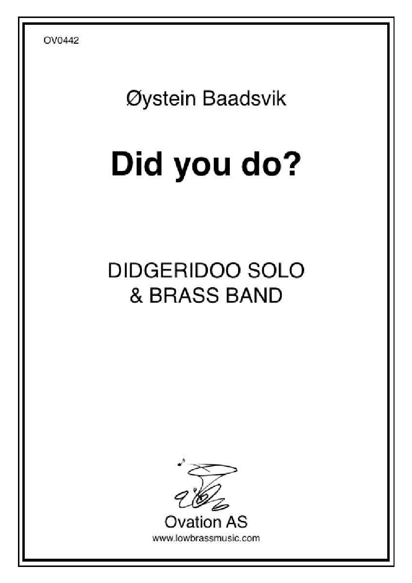 Baadsvik - Did You Do? (tuba and brass band)