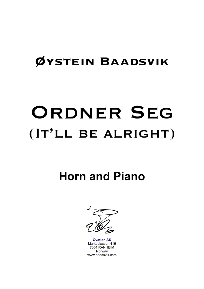 Baadsvik - Ordner Seg (It'll be alright) Horn and piano