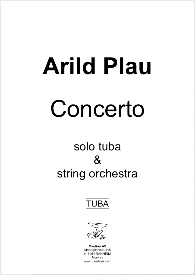 Plau - Concerto for Tuba and Strings - Plau (movement 2 ONLY)
