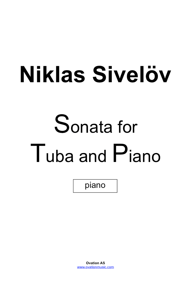 Sivelöv - Sonata (Tuba and Piano)
